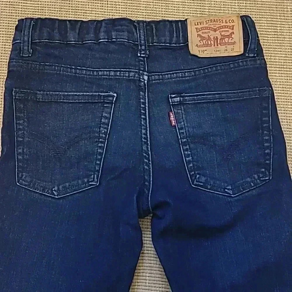 Girls LEVI'S 510 Skinny  Jeans - Dark Wash - size 12 - Picture 5 of 5